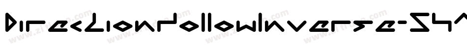 DirectionHollowInverse-54Az字体转换