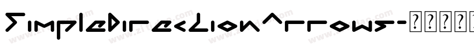 SimpleDirectionArrows字体转换