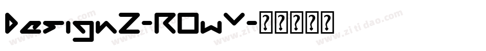 Design2-R0wV字体转换