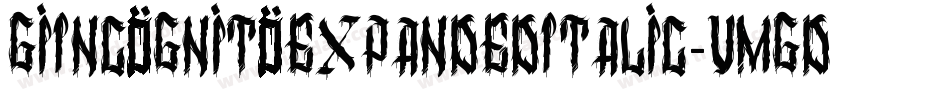 GiIncognitoExpandedItalic-vMgD字体转换