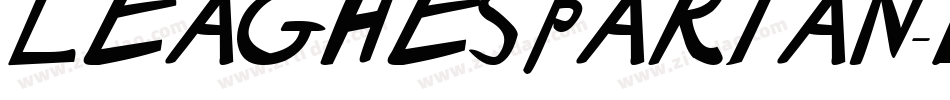 LEAGHESPARTAN-BOLD字体转换