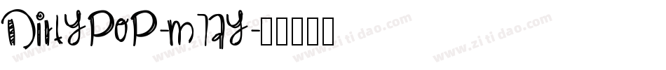 Dirtypop-M7aY字体转换