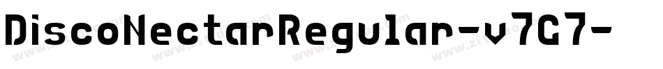 DiscoNectarRegular-v7G7字体转换