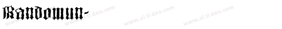 Randomun字体转换