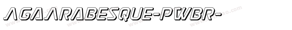 AgaArabesque-pwBr字体转换