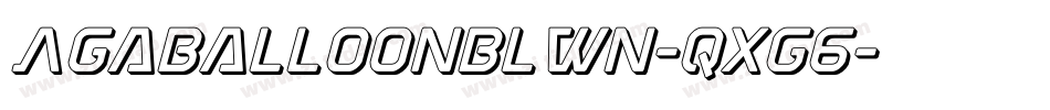 AgaBalloonBlwn-qxG6字体转换