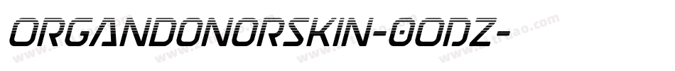Organdonorskin-0ODz字体转换