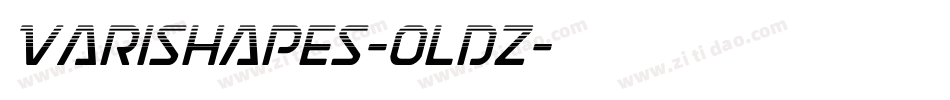 Varishapes-oLDz字体转换 Varishapes-oLDz字体转换