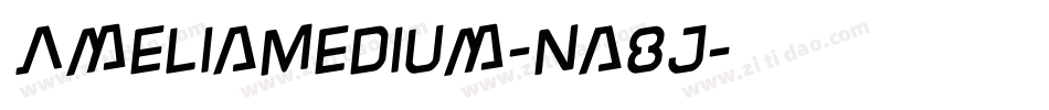 AmeliaMedium-na8J字体转换