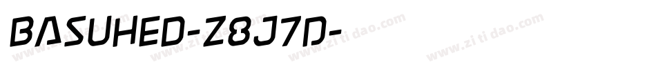 Basuhed-z8J7D字体转换