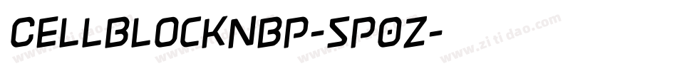 CellblockNbp-5P0z字体转换