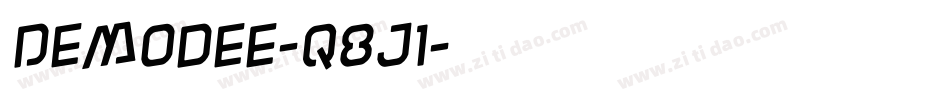 Demodee-q8J1字体转换