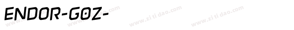 Endor-G0Z字体转换 Endor-G0Z字体转换