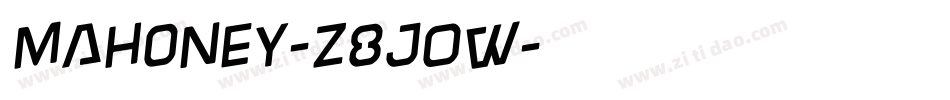 Mahoney-z8JOw字体转换