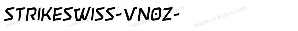 StrikeSwiss-vn0Z字体转换