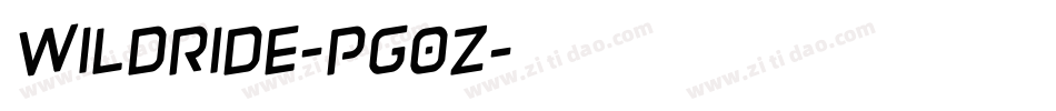 WildRide-pg0Z字体转换 WildRide-pg0Z字体转换