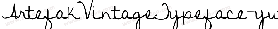 ArtefakVintageTypeface-yw1XV字体转换