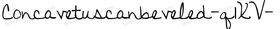 Concavetuscanbeveled-q1XV字体转换