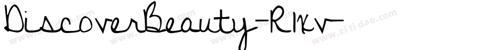 DiscoverBeauty-R1xv字体转换
