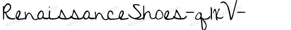 RenaissanceShoes-q1xV字体转换
