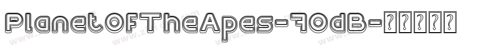 PlanetOfTheApes-7OdB字体转换