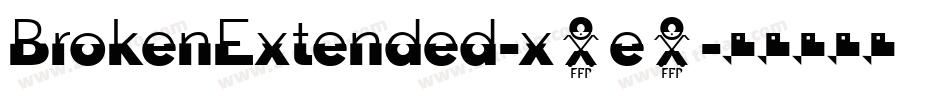 BrokenExtended-x5e5字体转换