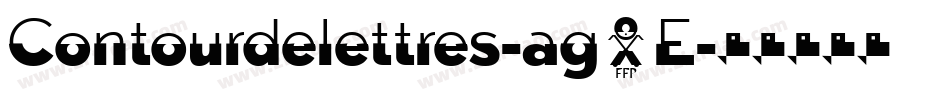 Contourdelettres-ag5E字体转换