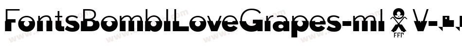 FontsBombILoveGrapes-ml4V字体转换