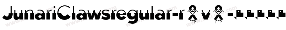 JunariClawsregular-r4v9字体转换