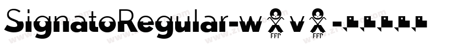 SignatoRegular-w4v3字体转换 SignatoRegular-w4v3字体转换