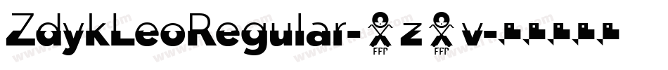 ZdykLeoRegular-2z4v字体转换