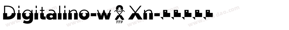 Digitalino-w5Xn字体转换