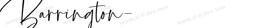 Barrington字体转换