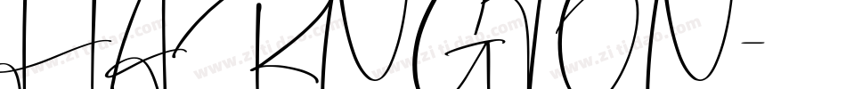 HARNGTON字体转换