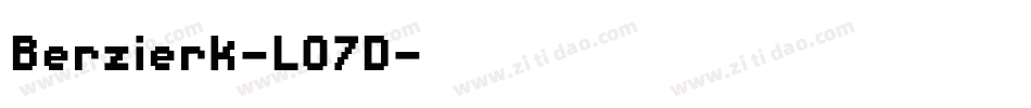 Berzierk-LO7D字体转换