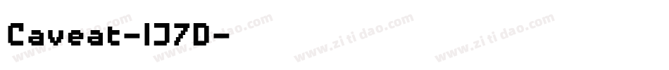 Caveat-lJ7D字体转换