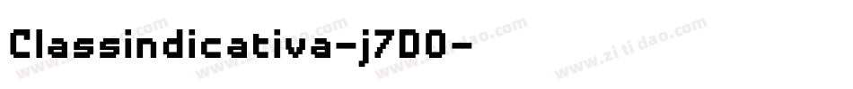 Classindicativa-j7D0字体转换