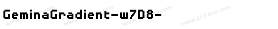 GeminaGradient-w7D8字体转换 GeminaGradient-w7D8字体转换