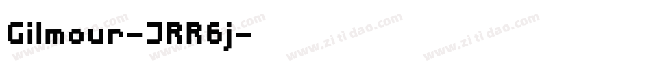 Gilmour-JRR6j字体转换