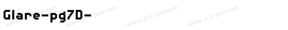 Glare-pg7D字体转换