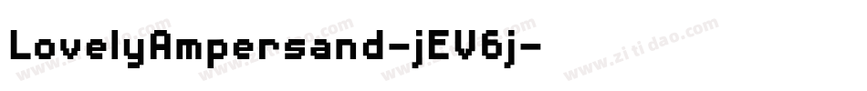 LovelyAmpersand-jEV6j字体转换