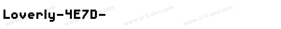 Loverly-4E7D字体转换