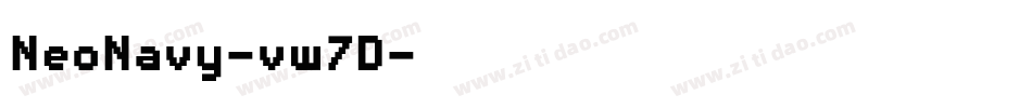 NeoNavy-vw7D字体转换