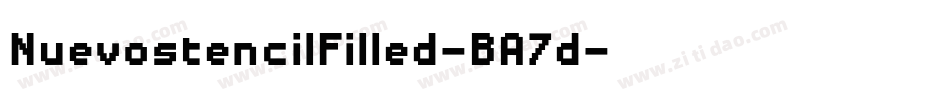 NuevostencilFilled-BA7d字体转换
