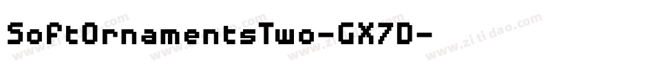 SoftOrnamentsTwo-GX7D字体转换 SoftOrnamentsTwo-GX7D字体转换