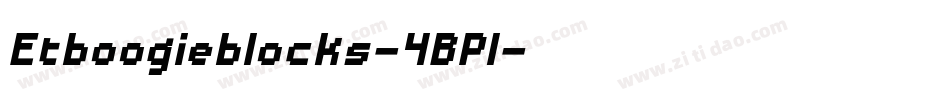 Etboogieblocks-4BPl字体转换