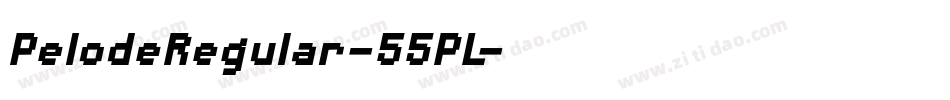 PelodeRegular-55PL字体转换