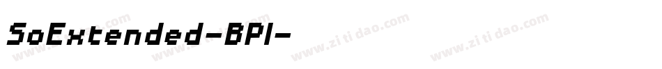 SoExtended-BPl字体转换