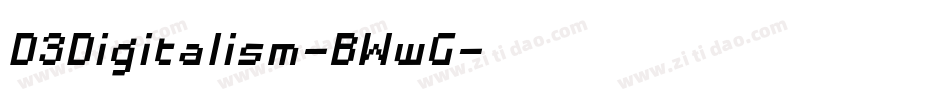 D3Digitalism-BWwG字体转换