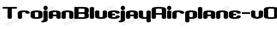 TrojanBluejayAirplane-v057字体转换